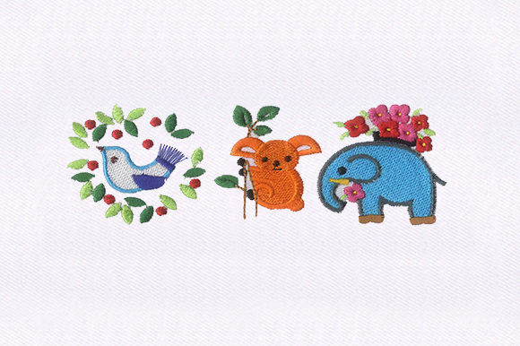 Animal Bird Children Embroidery Design