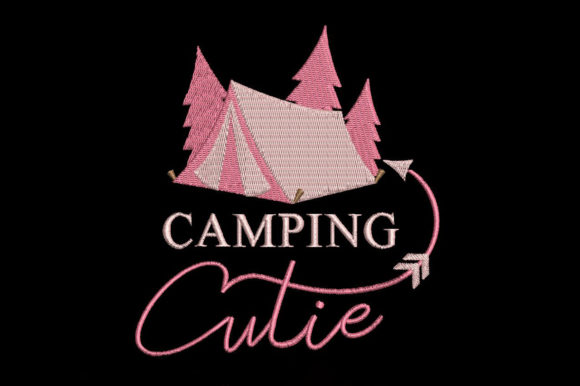 Camping Cutie: A Charming Embroidery Design for Meaningful Gifts
