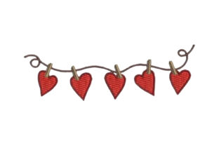 Hearts Pinned on a String