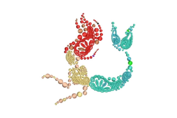 Mermaid Made of Paisley