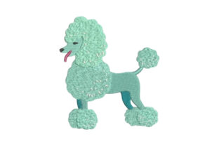 Poodle Embroidery Design